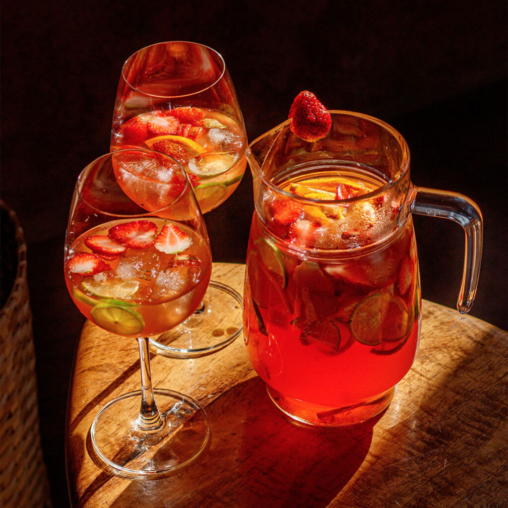 hiszpańska sangria z owocami